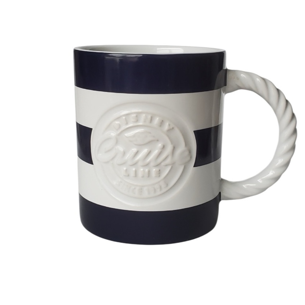 Disney Cruise Line Logo Nautical Rope Handle Coffee Mug